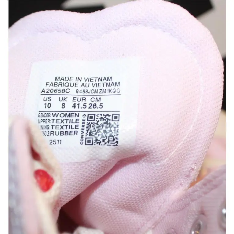 Converse shoes - Converse Chuck Taylor All Star High Top - HEARTS - Pink 4