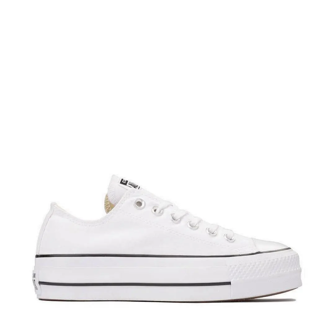 Converse Women`s Chuck Taylor All Star Lift Low Platform Sneakers Size 10 - White
