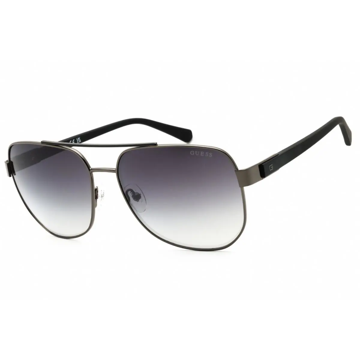 Guess GU00015 08C Shiny Gunmetal/smoke Mirror 61-16-140 Sunglasses