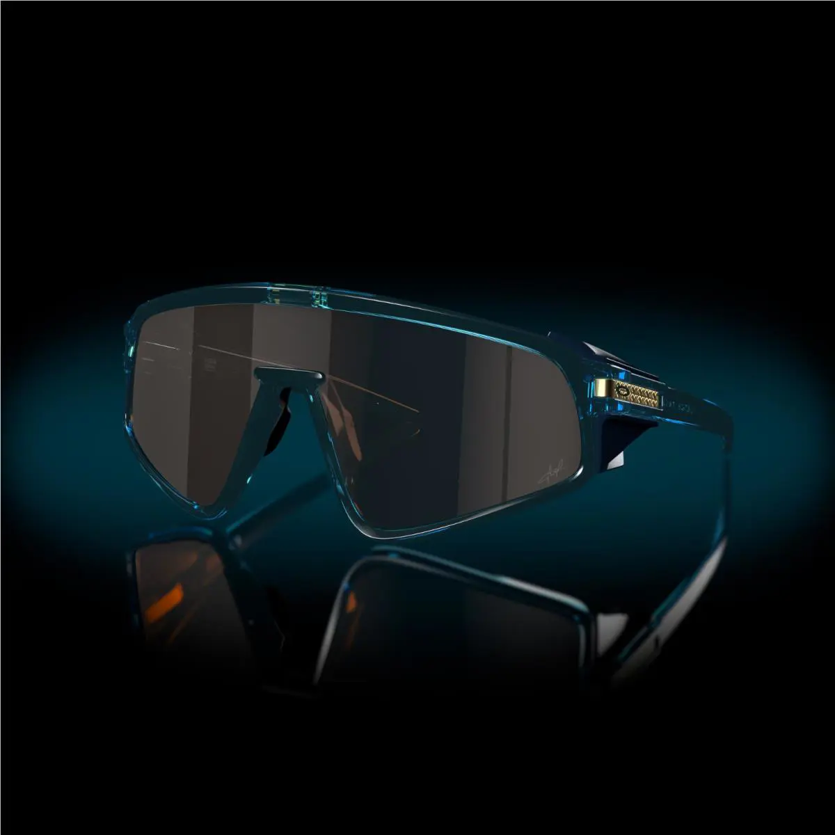 Oakley Latch Panel Sunglasses OO9404-0835 Transparent Stonewash / Prizm Tungsten