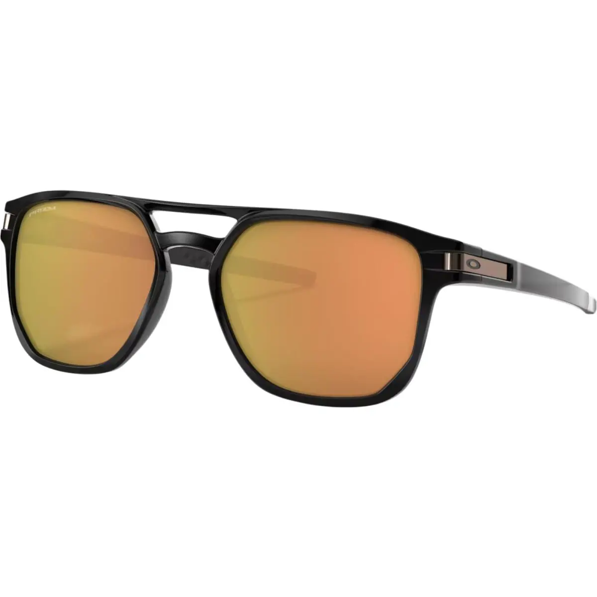 Adult Latch Beta Polished Black/prizm Rose Gold One Size Sunglasses by Oakley