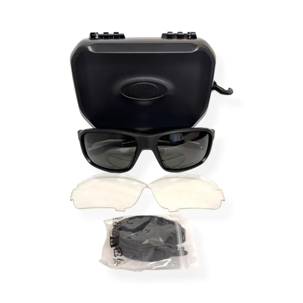 Ballistic Hnbl Sunglasses Matte Black Gray Clear Lens OO9452-0965 by Oakley