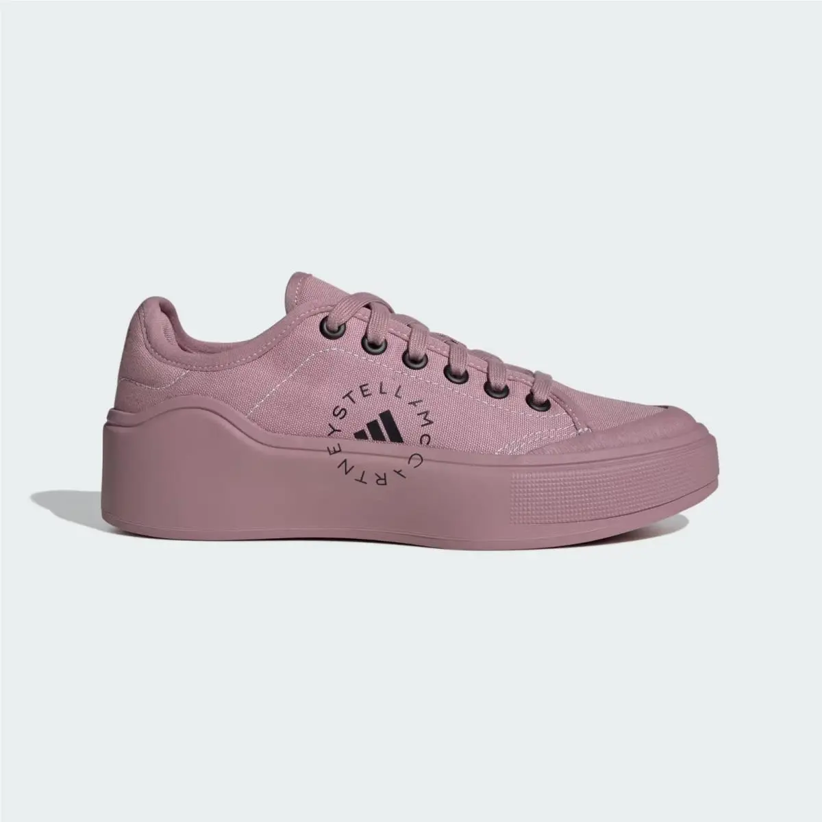 Adidas by Stella Mccartney Court IF6082 Womens US 6 Mauve Platform Shoes KHD2558