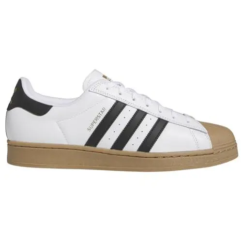 Men`s Superstar Adv IE0669 Cloud White/core Black/gum 11.5 by Adidas