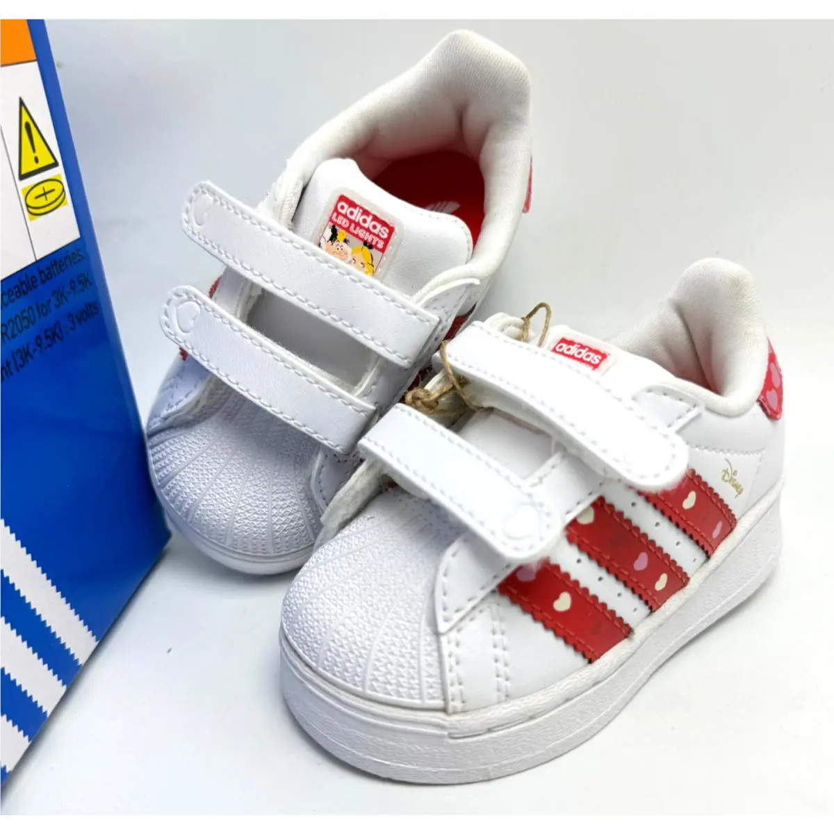 Adidas shoes - adidas Superstar LED Lights - Superstar LED Lights - Core Black/Bright Red/Cloud White 11