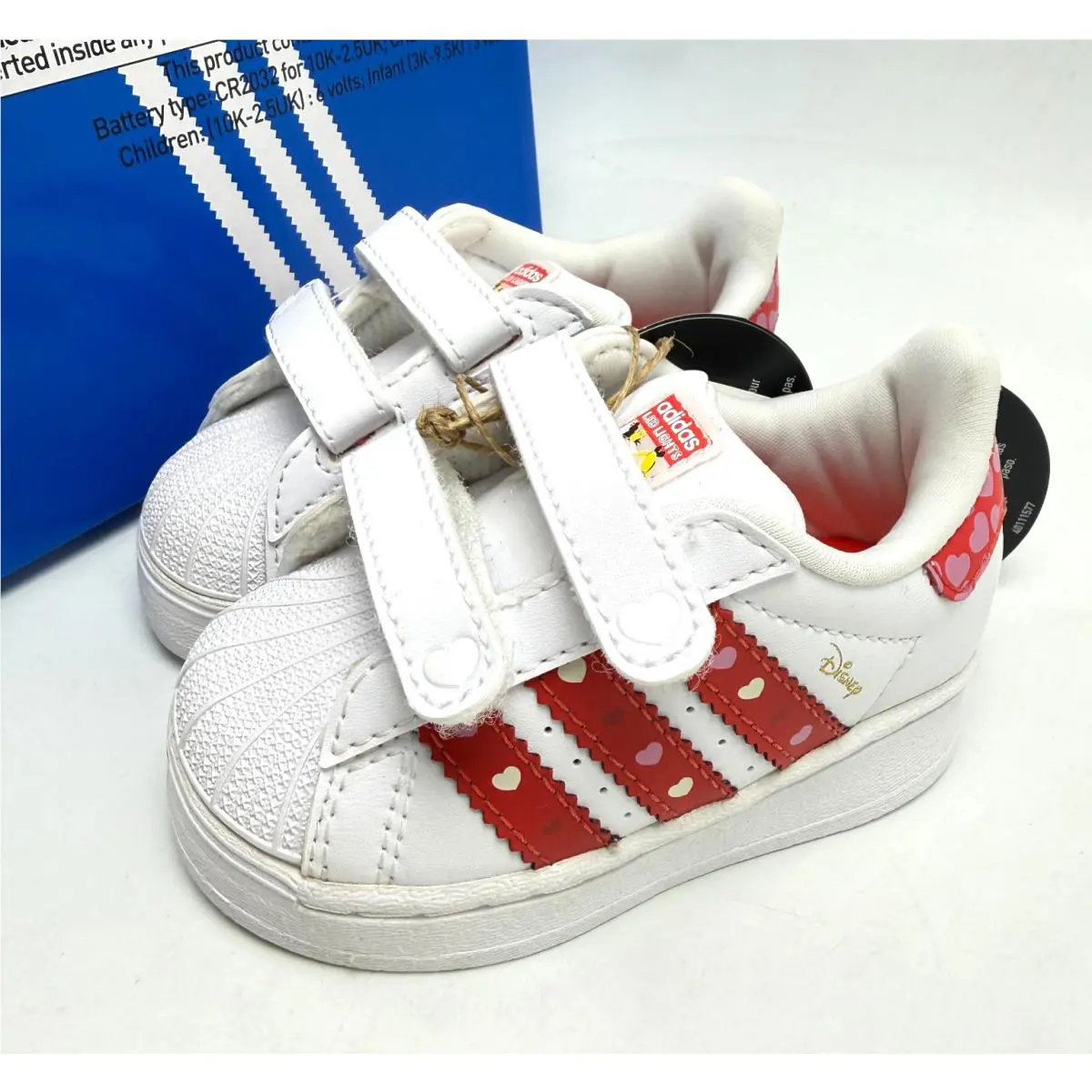 Adidas shoes - adidas Superstar LED Lights - Superstar LED Lights - Core Black/Bright Red/Cloud White 6