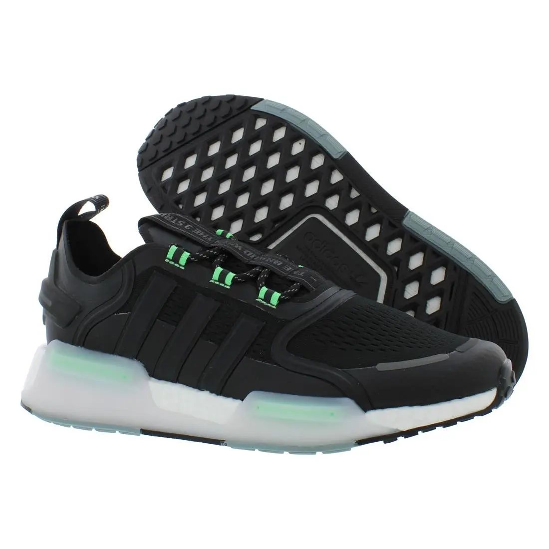 Adidas shoes - Black/Green, Main: Black 4