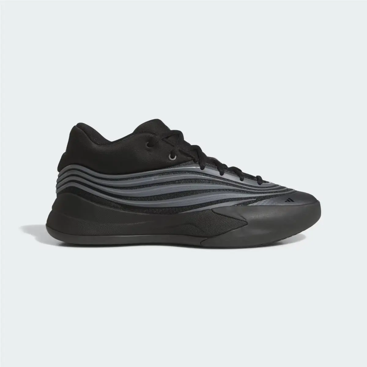 Mens Adidas Dame X JP6090 Core Black / Iron Metallic / Lucid Blue