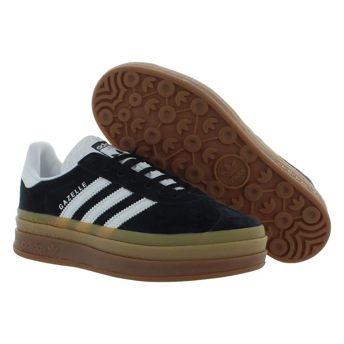 Adidas Gazelle Bold Womens Shoes - Core Black/Footwear White/Footwear White, Main: Black