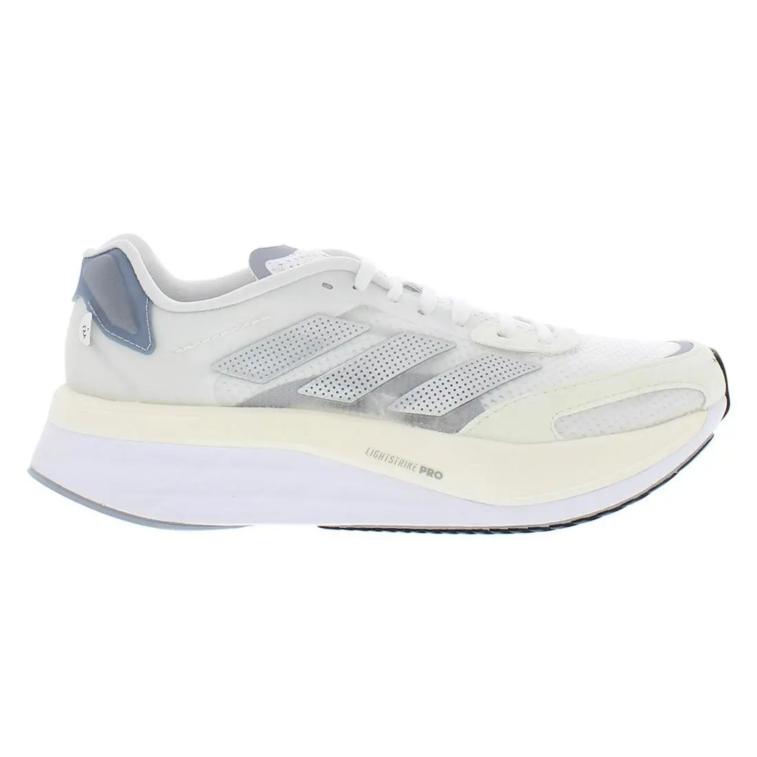 Adidas Adizero Boston 10 Womens Shoes - White/Silver, Main: White
