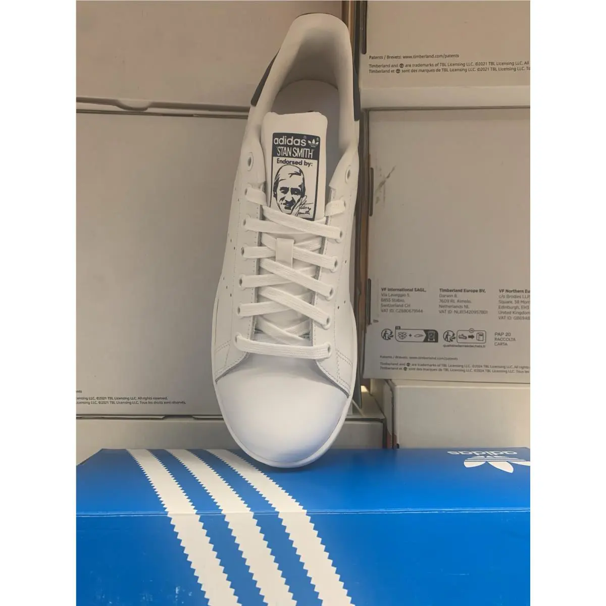 Adidas shoes - adidas Stan Smith - Stan Smith - M20325 - White/Blue 1