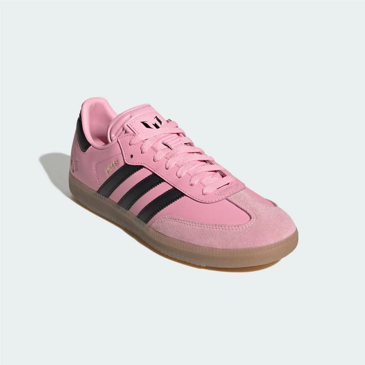 Adidas Samba Messi JP7844 Sneakers Men`s Pink Black Indoor Soccer Shoes LIQ438