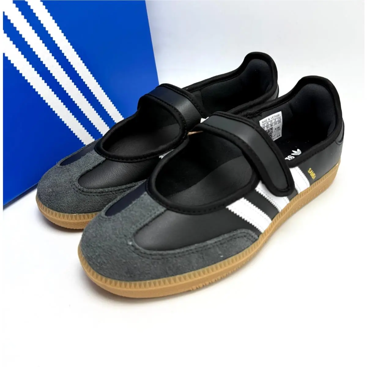 Adidas Samba Jane Black White Gum Women`s Women`s Shoes JQ6445 Size 7-9