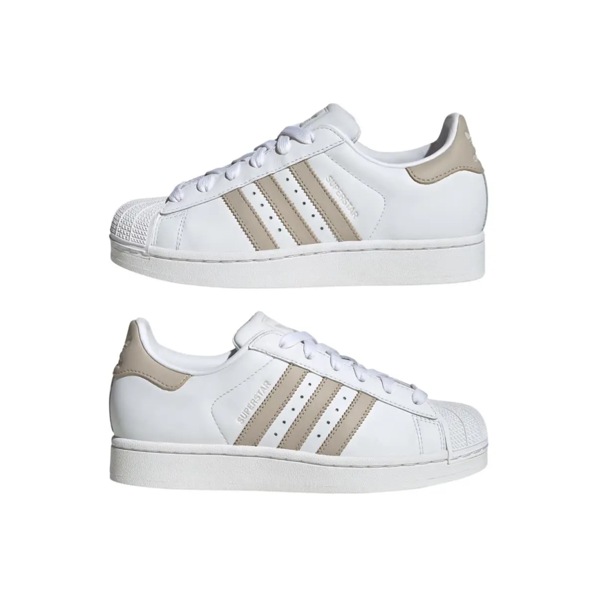 Adidas Superstar II Cloud White Wonder Beige Womens Sports Sneaker JH7059