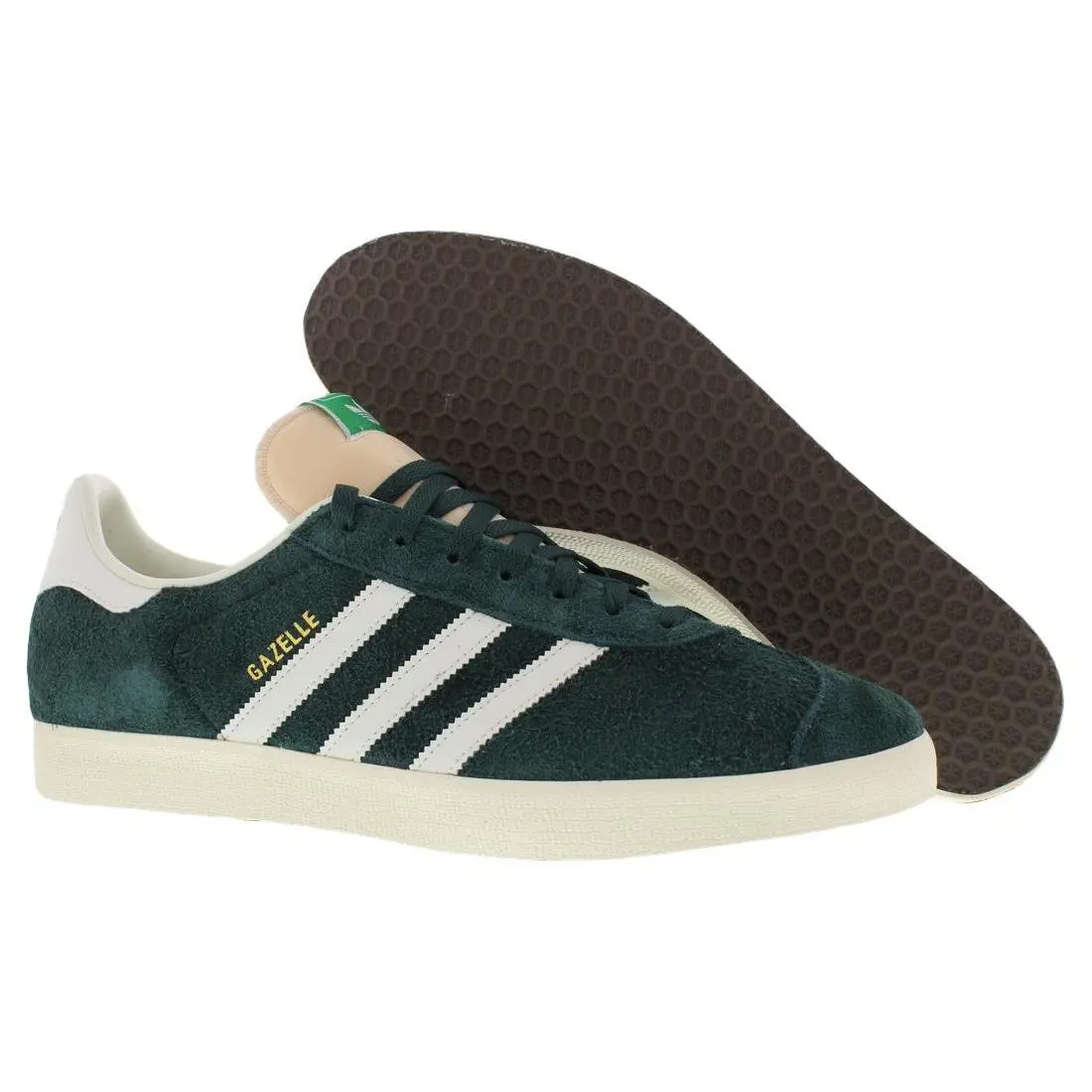 Adidas Gazelle Mens Shoes - Mineral Green/Off White/Cream White, Main: Green