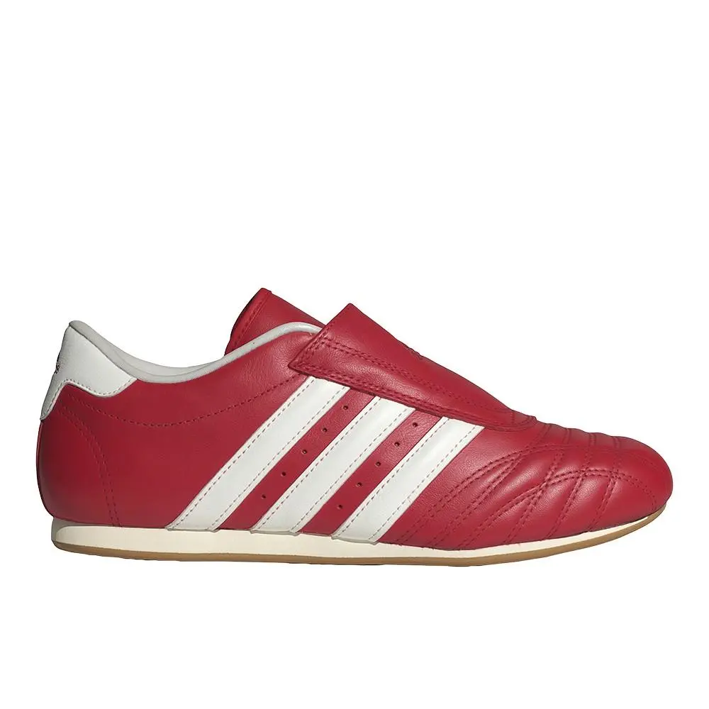 Adidas Taekwondo Slip On Womens Red Sneakers Casual Shoes JS4020