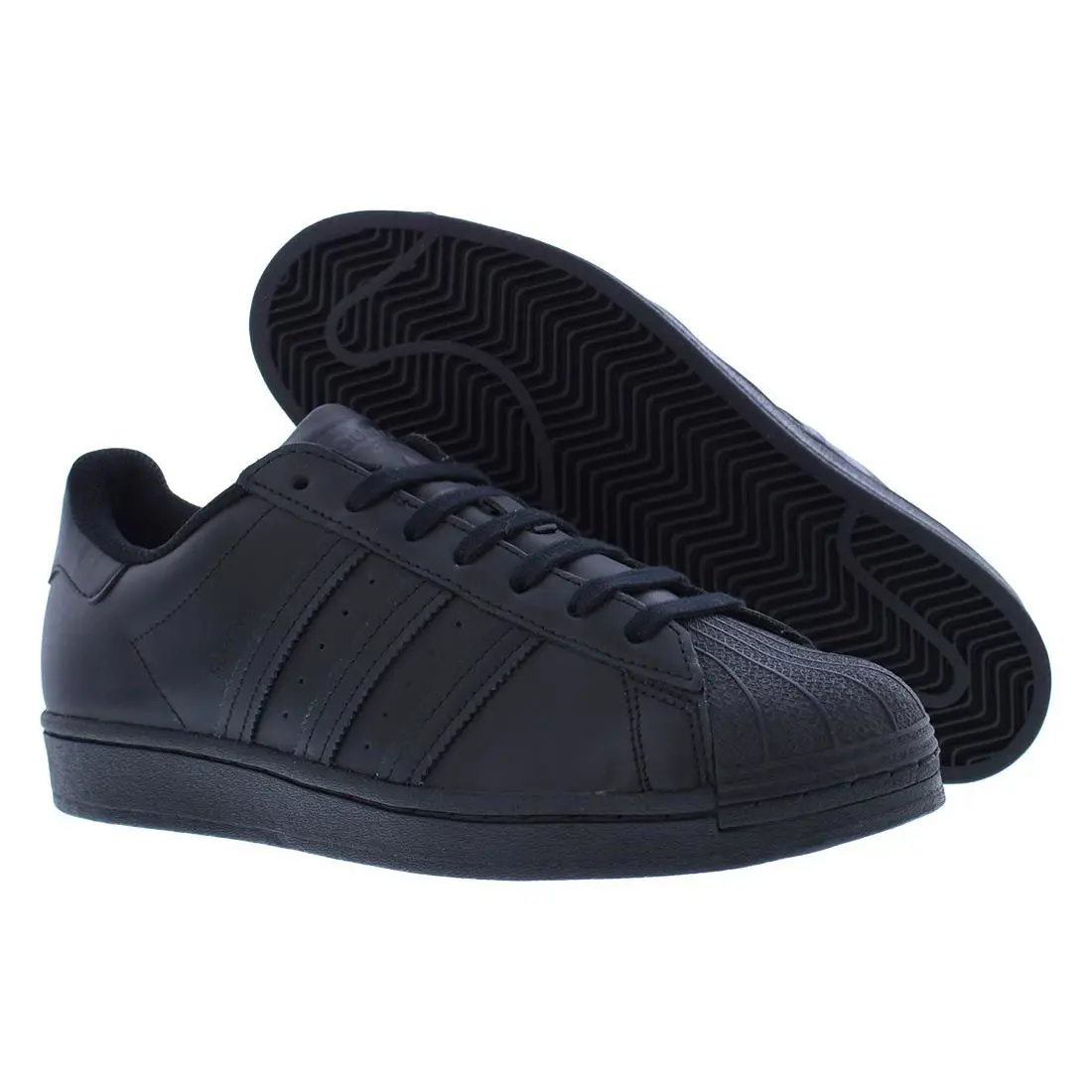 Adidas Superstar Mens Shoes - Carbon Black/Carbon Black/Carbon Black, Main: Black