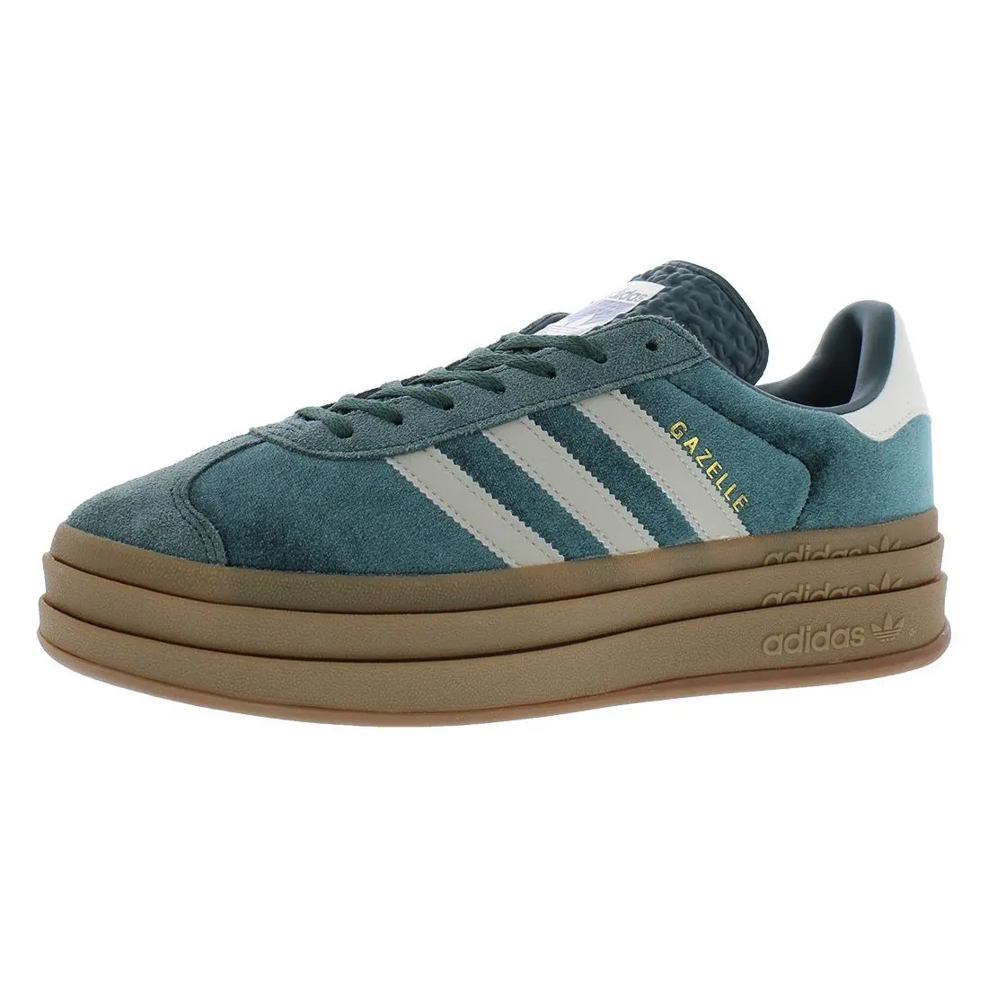 Adidas Gazelle Bold Womens Shoes - Mineral Green/Putty Grey/Mineral Green, Main: Green