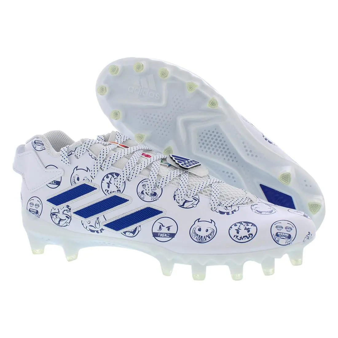 Adidas Freak 22 - Big Mood Dsg SM Mens Shoes - Footwear White/Royal Blue/Solar Blue, Main: White