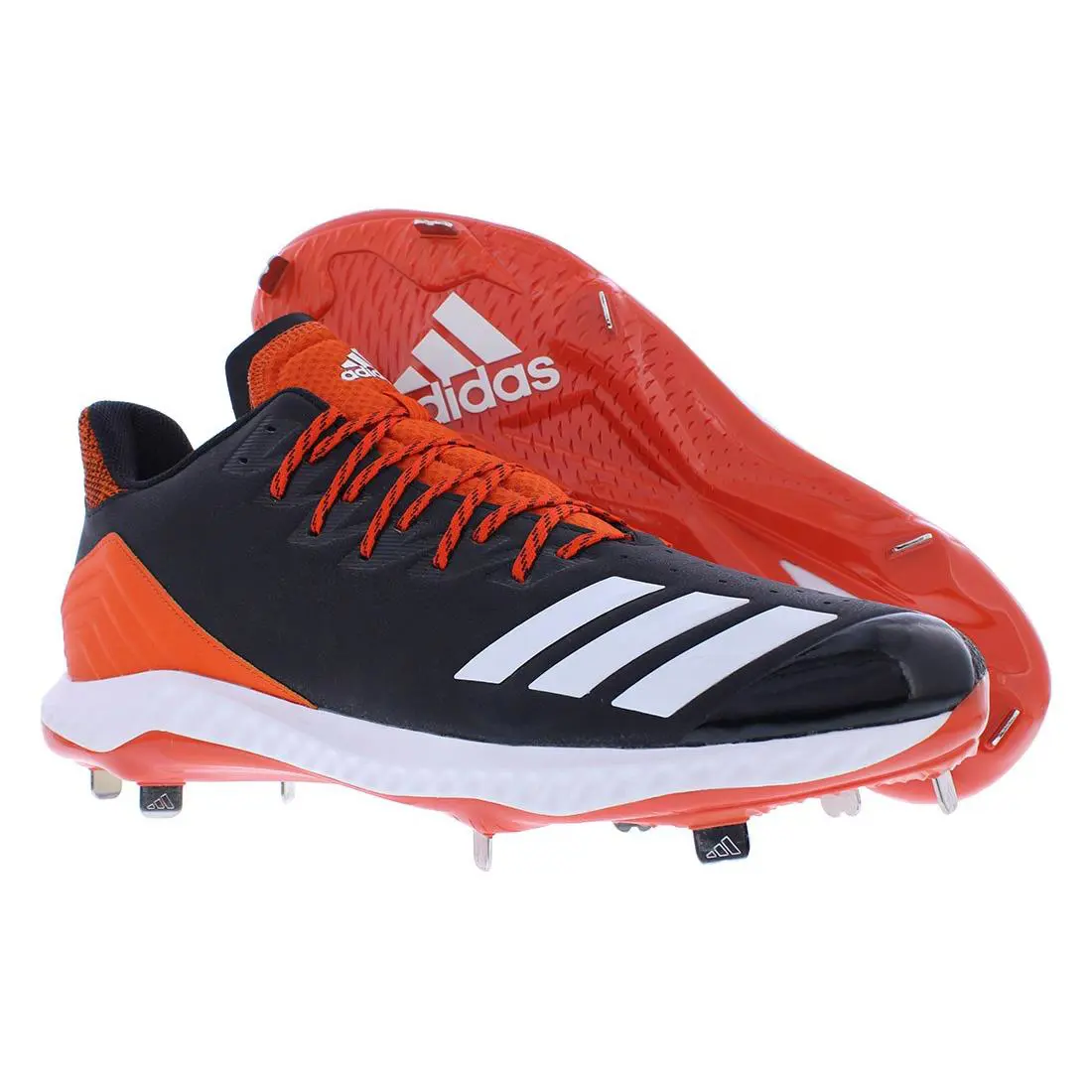 Adidas shoes - Black/White/Collegiate Orange, Main: Black 4