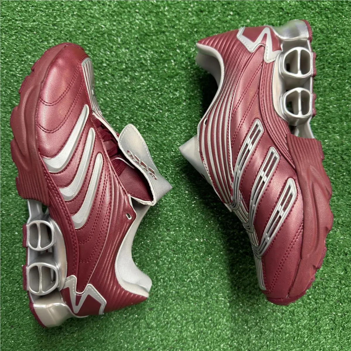 Adidas shoes - Predator Megaride Burgundy Silver Metallic - JS1554 - Blue 0