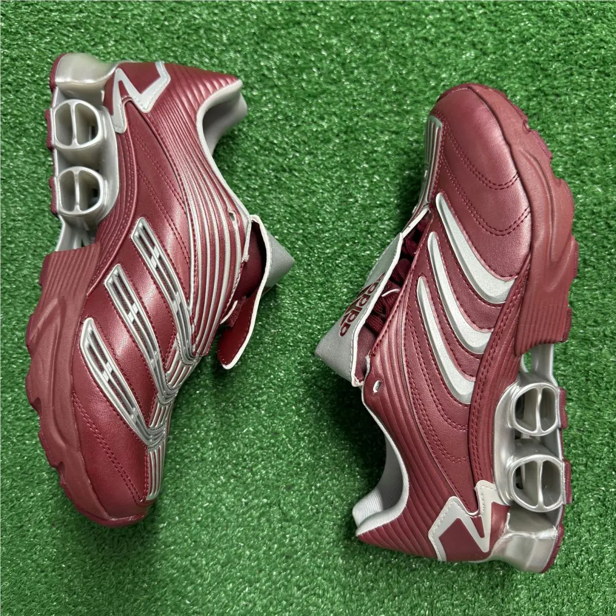 Adidas shoes - Predator Megaride Burgundy Silver Metallic - JS1554 - Blue 1