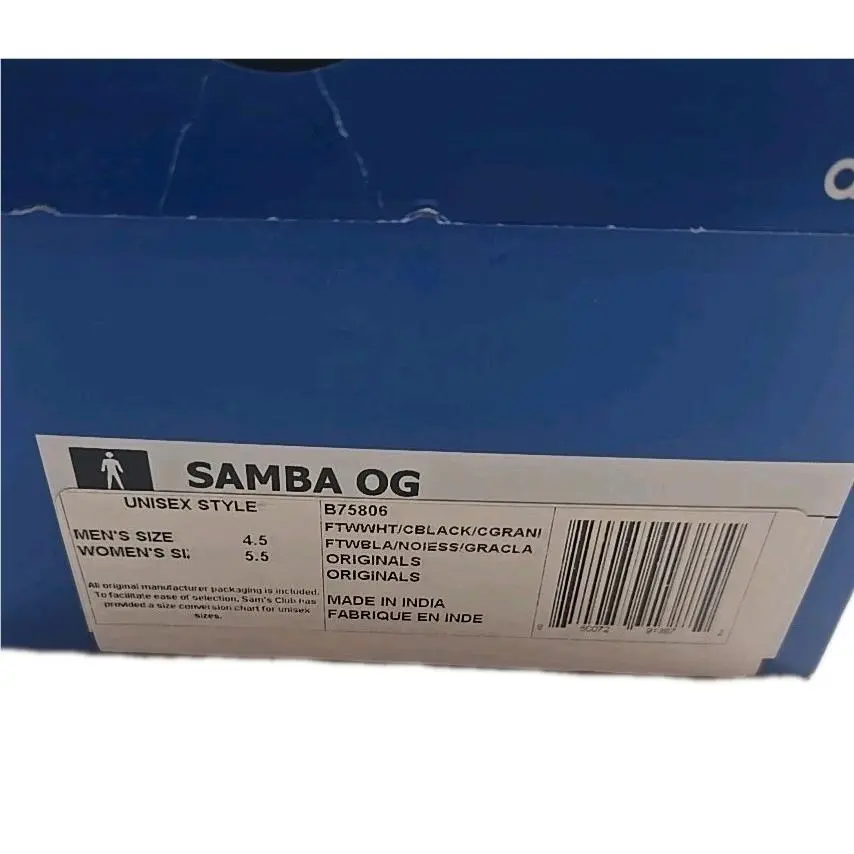 Adidas shoes - adidas Samba - Samba - B75806 - CORE BLACK/FOOTWEAR WHITE/GUM 12