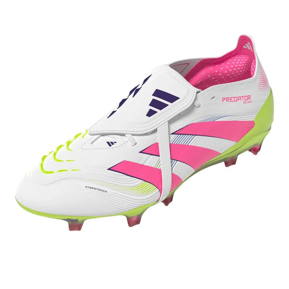 Adidas shoes - adidas Predator Elite FoldOver Tongue Firm Ground Soccer Cleats - ID8967-A - Pink, White 5