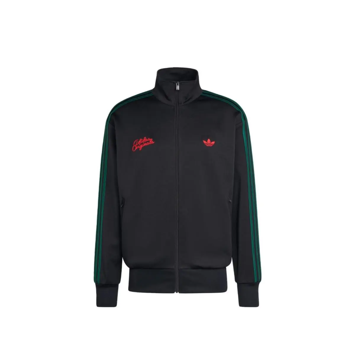 Adidas clothing - adidas Firebird - Firebird - Black/Collegiate Green/Better Scarlet 1