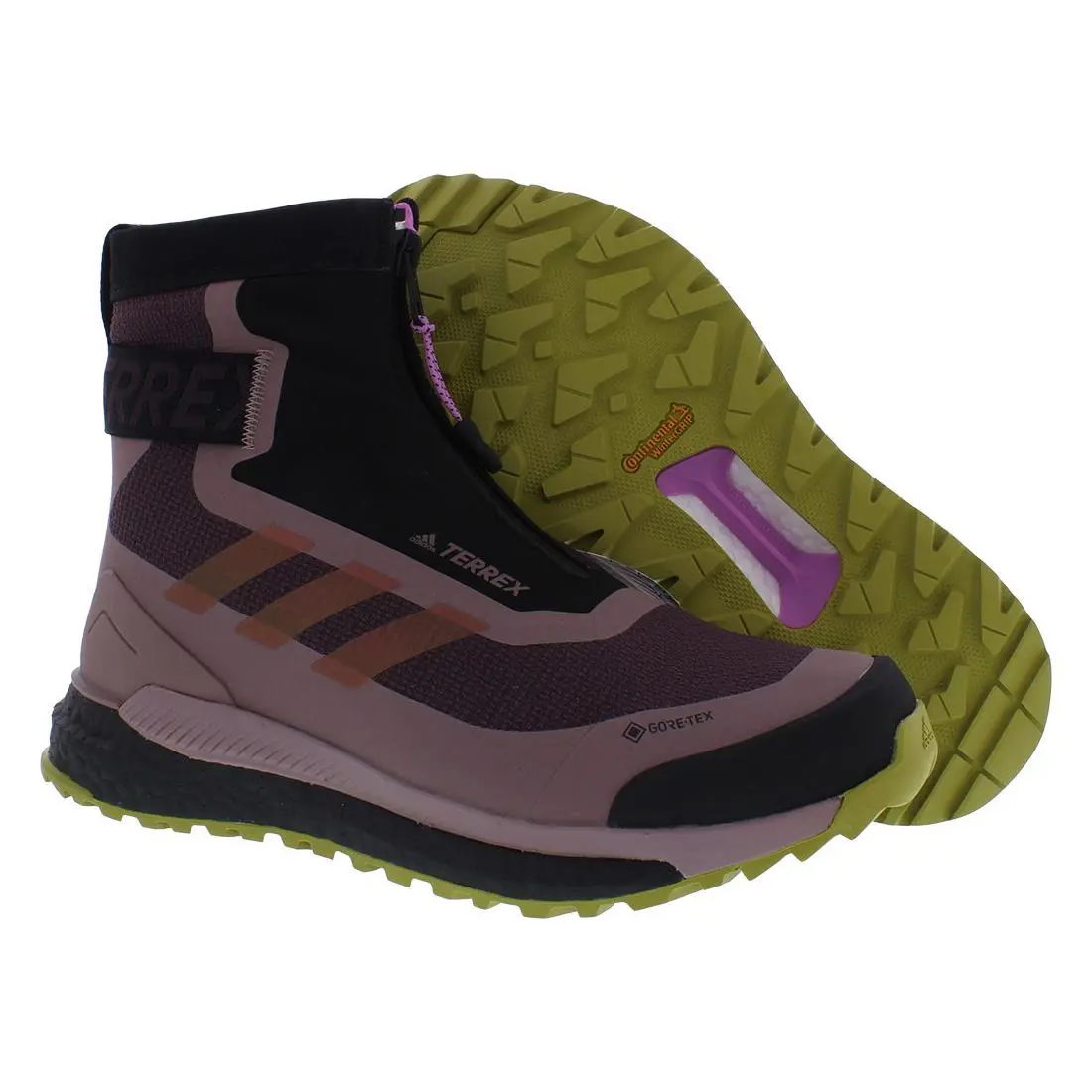 Adidas Terrex Free Hiker C.rdy Womens Shoes - Shadow Maroon/Red/Pulse Lilac, Main: Red