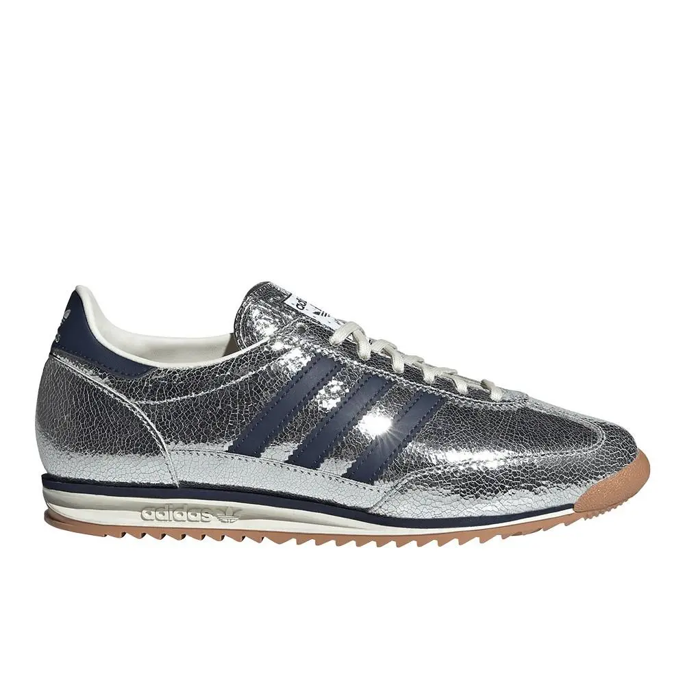 Adidas Sl 72 Og Lace Up Womens Silver Sneakers Casual Shoes JH8654