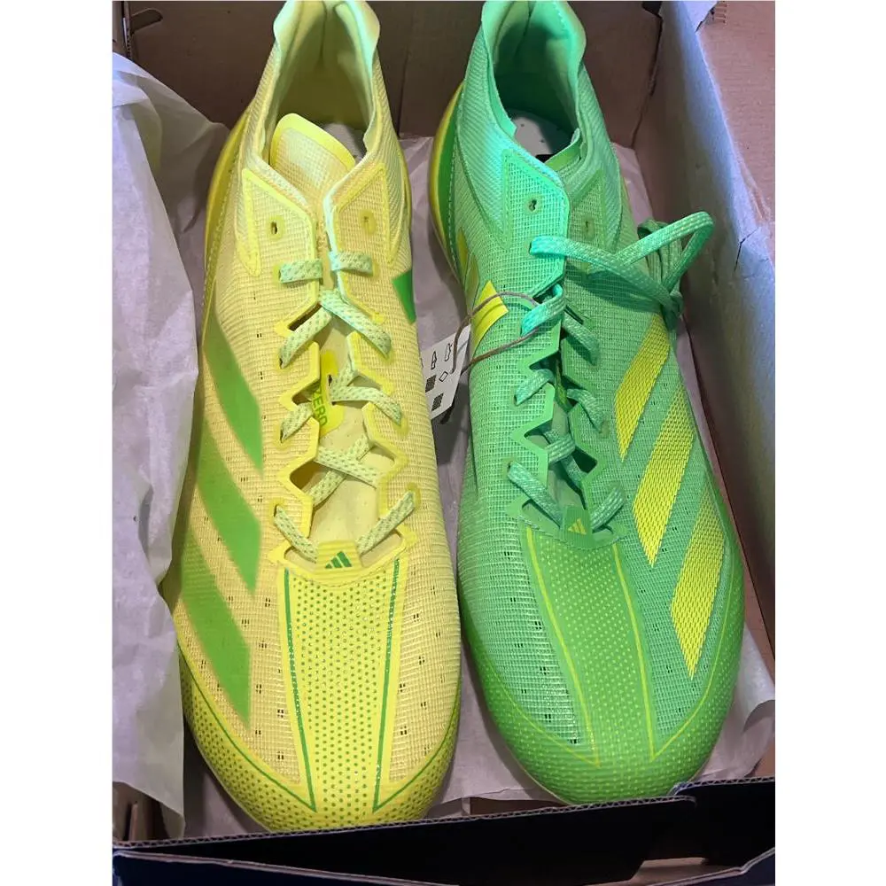 Adidas Mens Adizero Electric Football Sneakers Shoes Cleated - Green Yellow