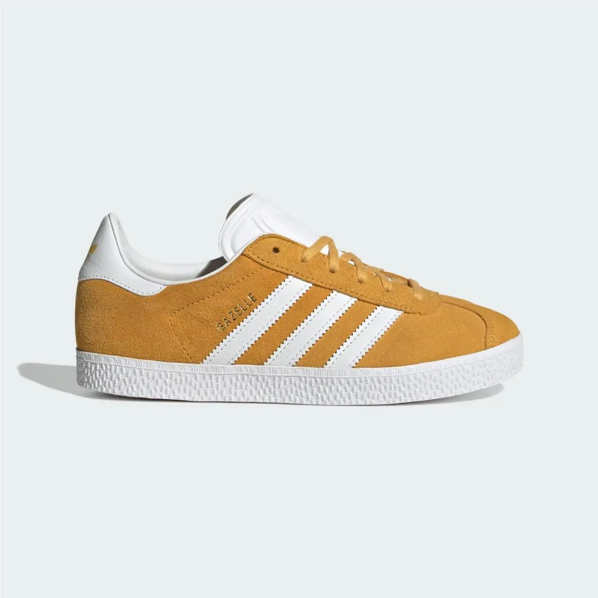 Adidas Gazelle J `preloved Yellow Cloud White Gold Metallic`