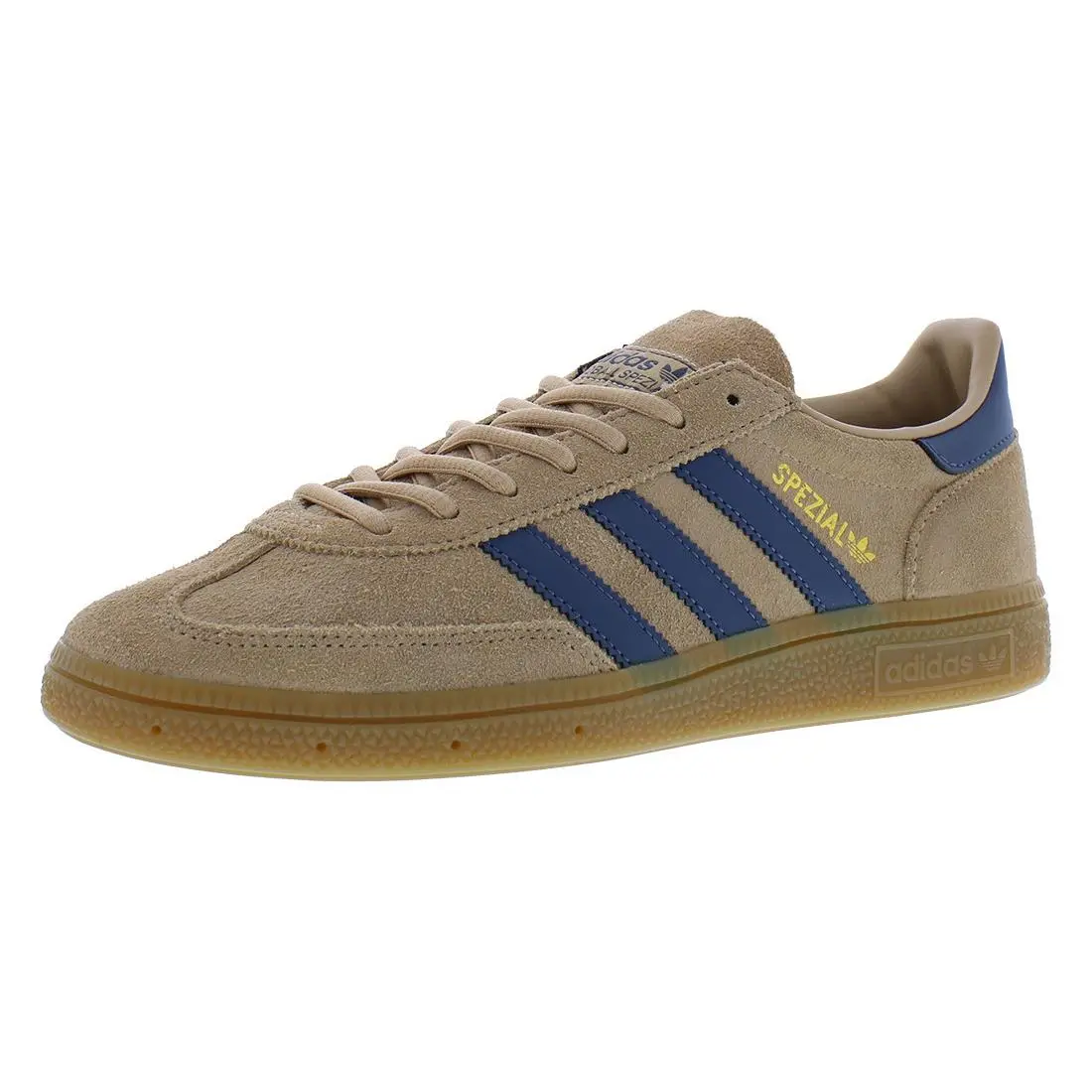 Adidas Handball Spezial Suede Mens Shoes - Warm Sandstone/Preloved Ink/Gold Metallic, Main: Brown