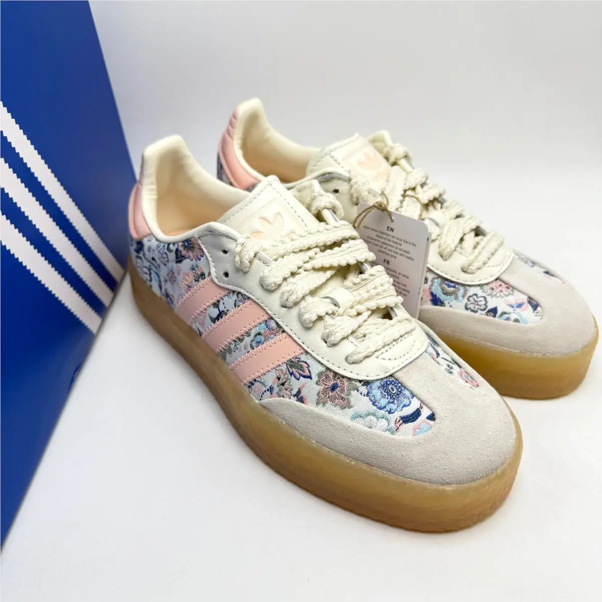 Adidas shoes - sambea J - sambea - JQ2009 - Off White/Blush Pink/Gum 2