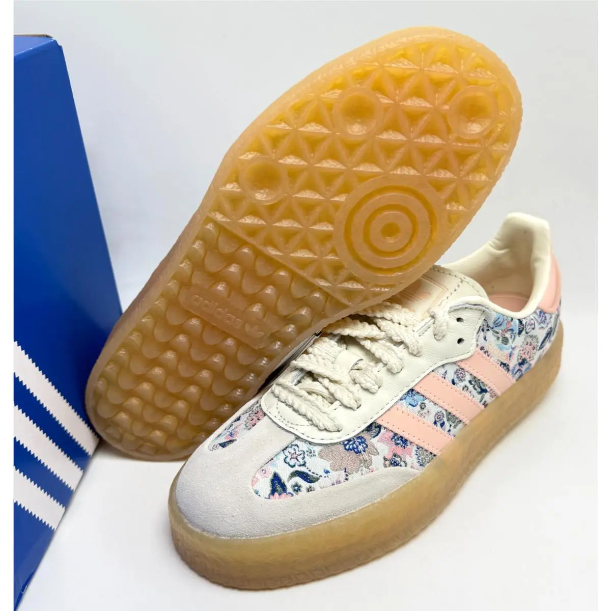 Adidas shoes - sambea J - sambea - JQ2009 - Off White/Blush Pink/Gum 5
