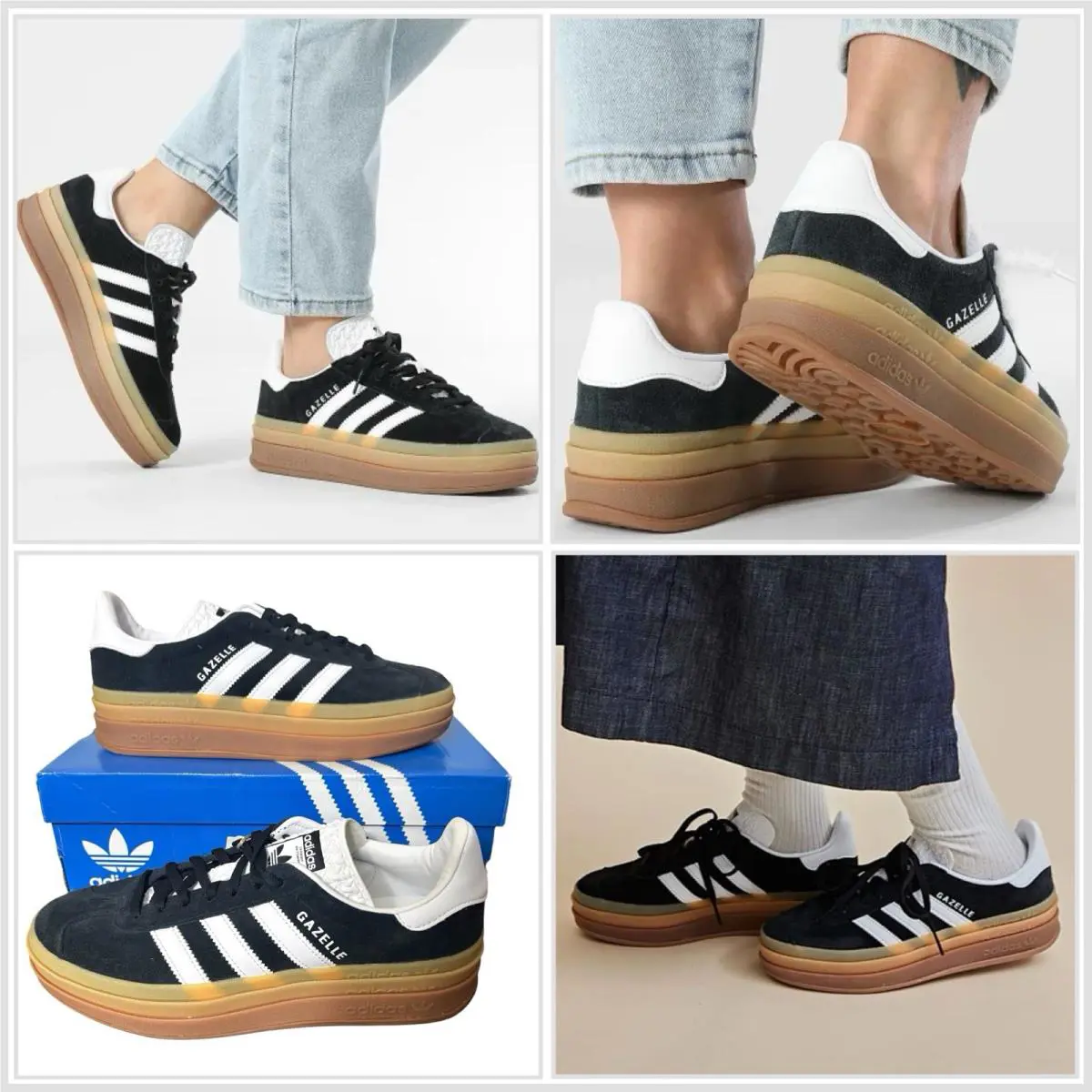 Adidas shoes - Adidas Gazelle Bold - Gazelle Bold - IE0876 - Black 6