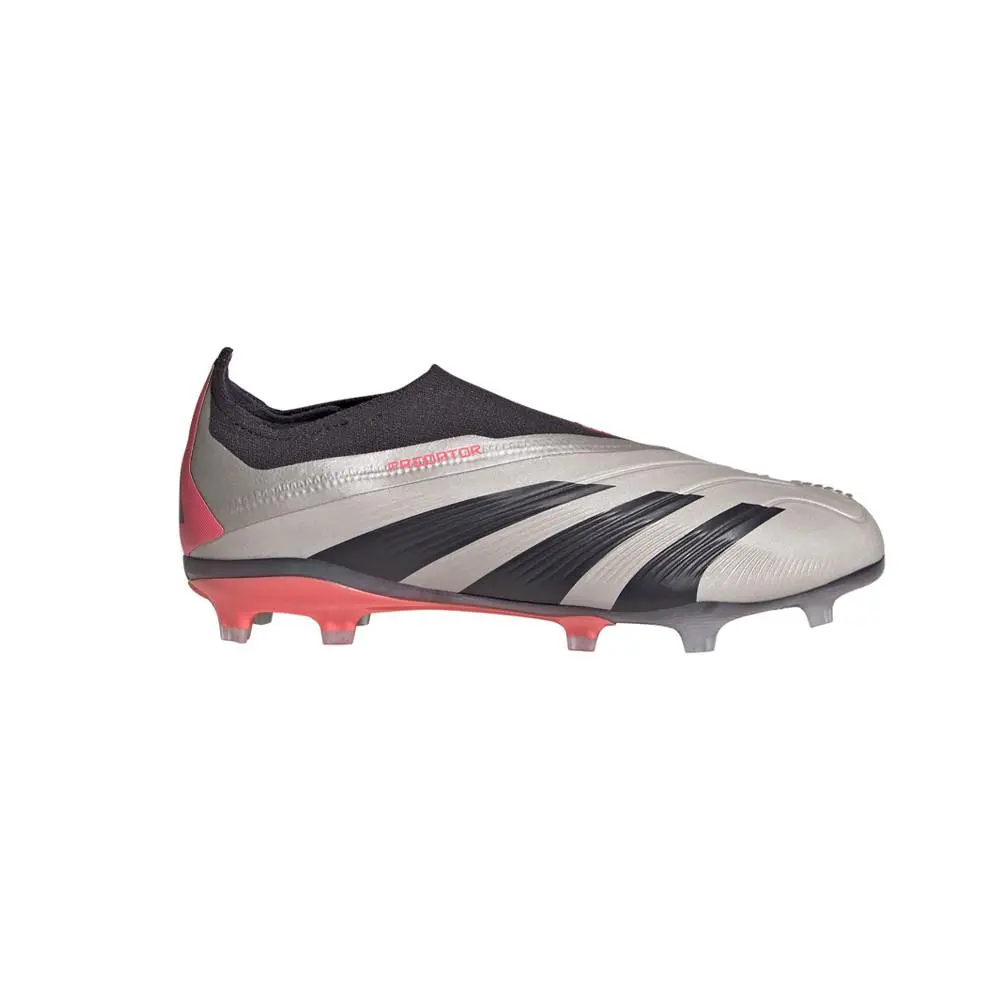 Adidas Predator Elite Laceless Firm Ground Soccer Cleats Youth Boys Grey Sneaker - Grey