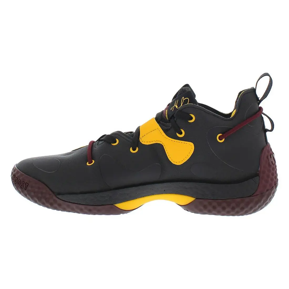 Adidas shoes - Black/Burgundy/Yellow, Main: Black 1