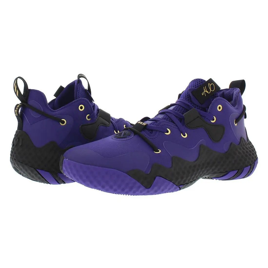 Adidas shoes - Purple/Black/Gold, Main: Purple 3