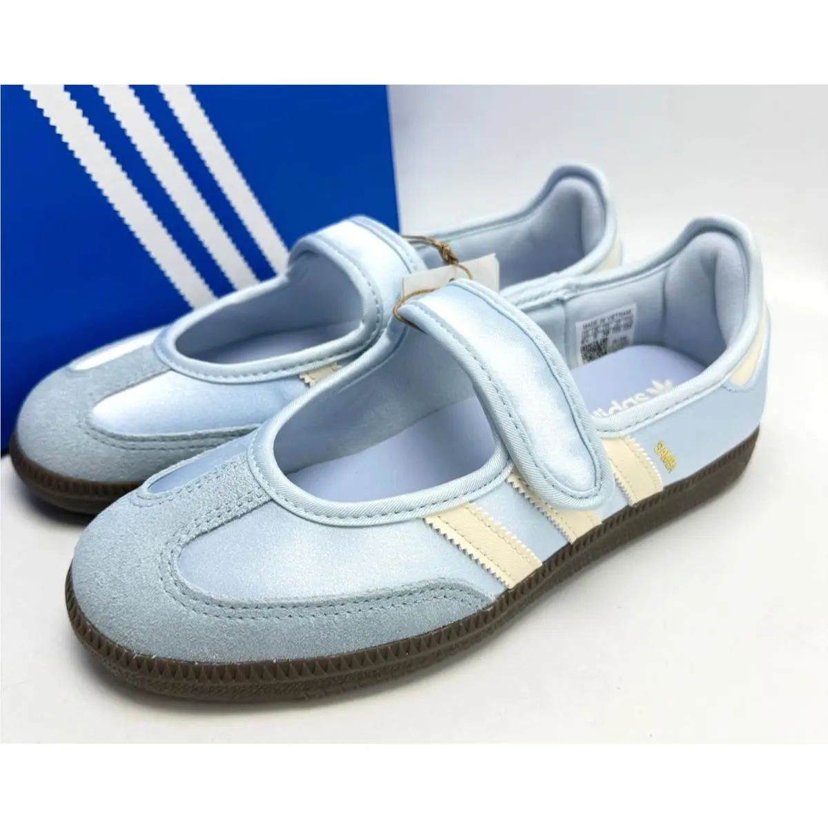 Adidas Samba Jane Crystal Sky Cream White Women`s IH9206 sz 7-9