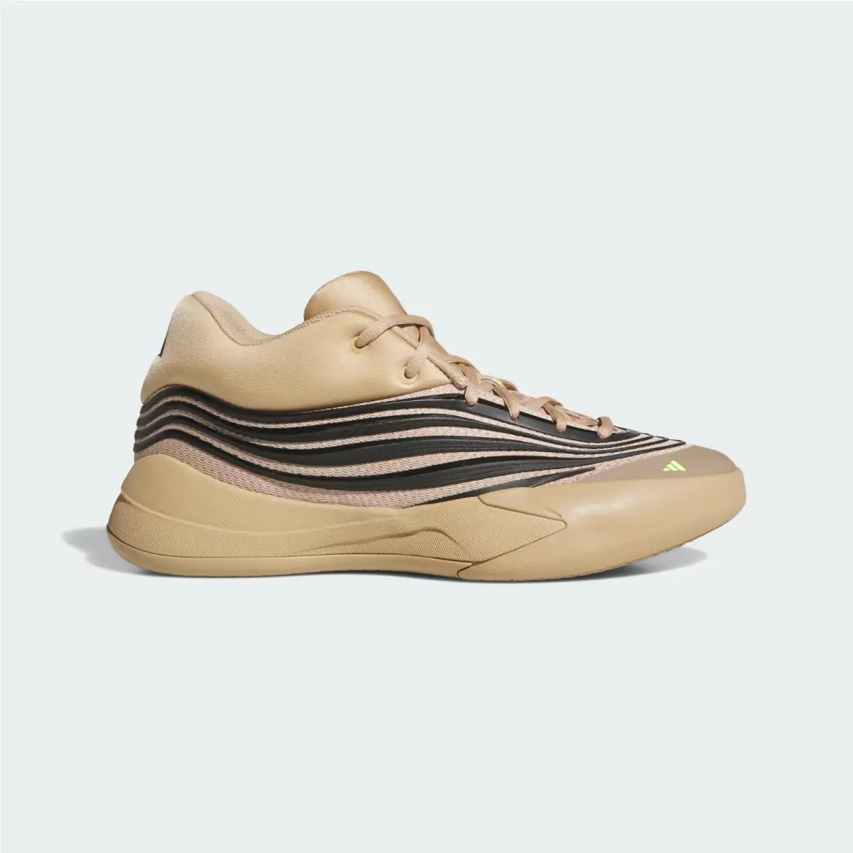 Mens Adidas Dame X KJ4399 Warm Sandstone / Core Black / Lucid Lemon