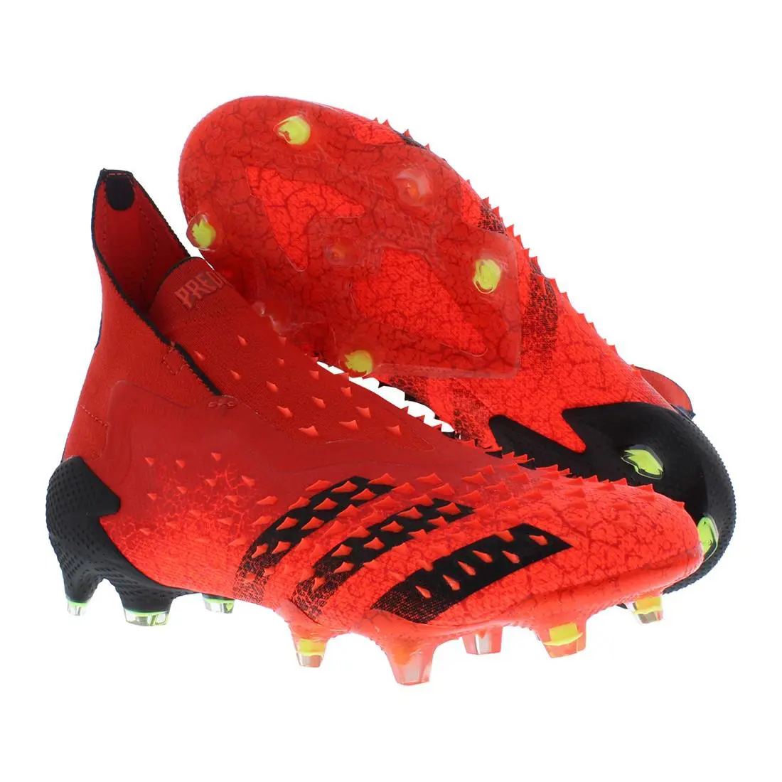 Adidas Predator Freak + Firm Ground Mens Shoes - Red/Core Black/Solar Red, Main: Red