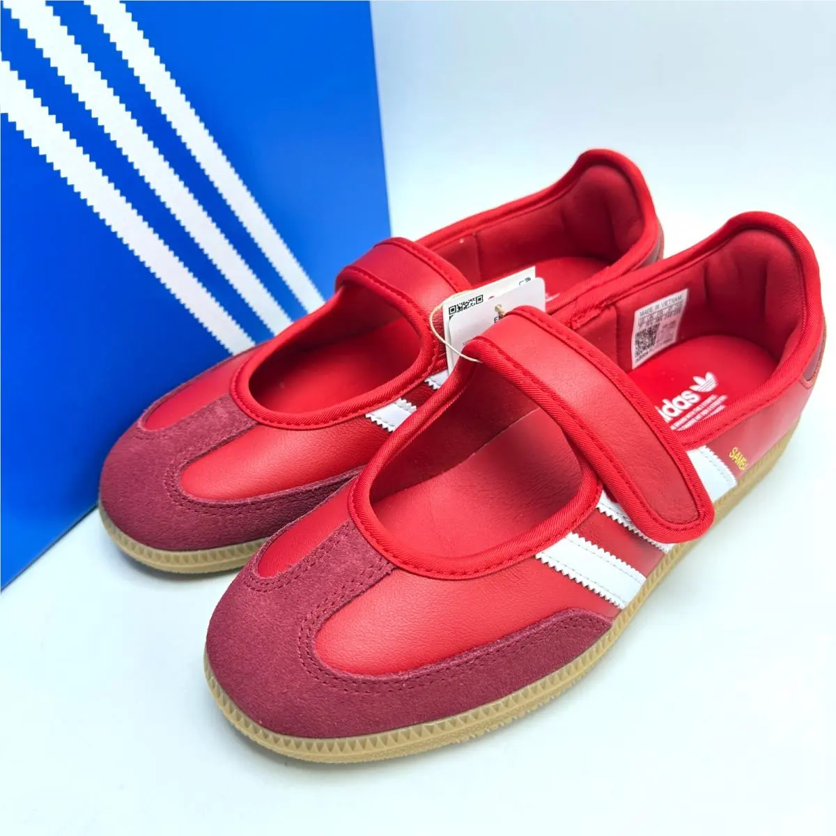 Adidas Samba Jane Scarlet White Gum Women`s Women`s Shoes JQ6446 Size 7-9