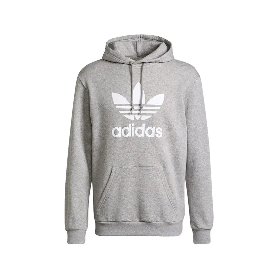 Adidas Originals Trefoil Mens Active Hoodies - Grey/White, Main: Grey