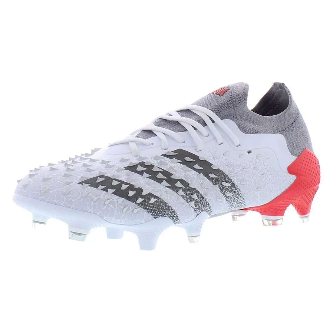 Adidas shoes - Cloud White/Iron Metallic/Solar Red, Main: White 5