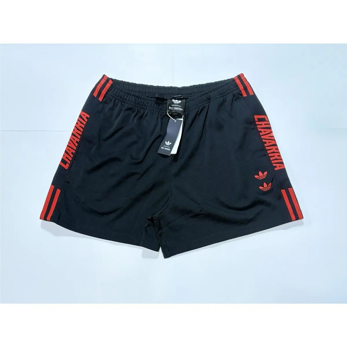 Adidas x Willy Chavarria Gym Short Black Red KB7236 Men’s Size Large