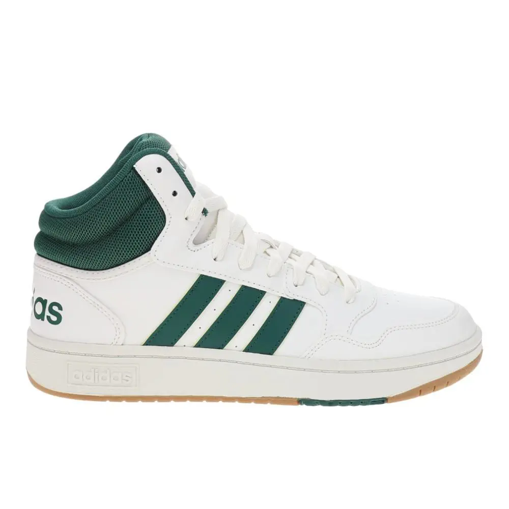 Adidas Hoops 3.0 Mid Lifestyle Basketball Mens White Sneakers Athletic Shoes IG