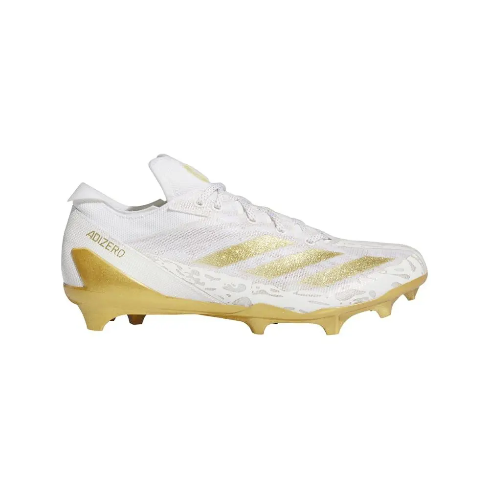 Adidas Mens Adizero Electric Football Sneakers Shoes - Gold White - gold white