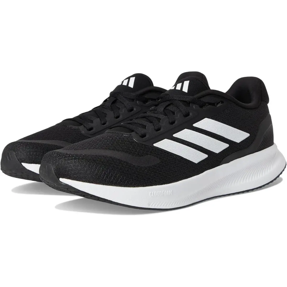 Men`s Adidas Runfalcon 5 Running Shoes JR5089 Black White - Black